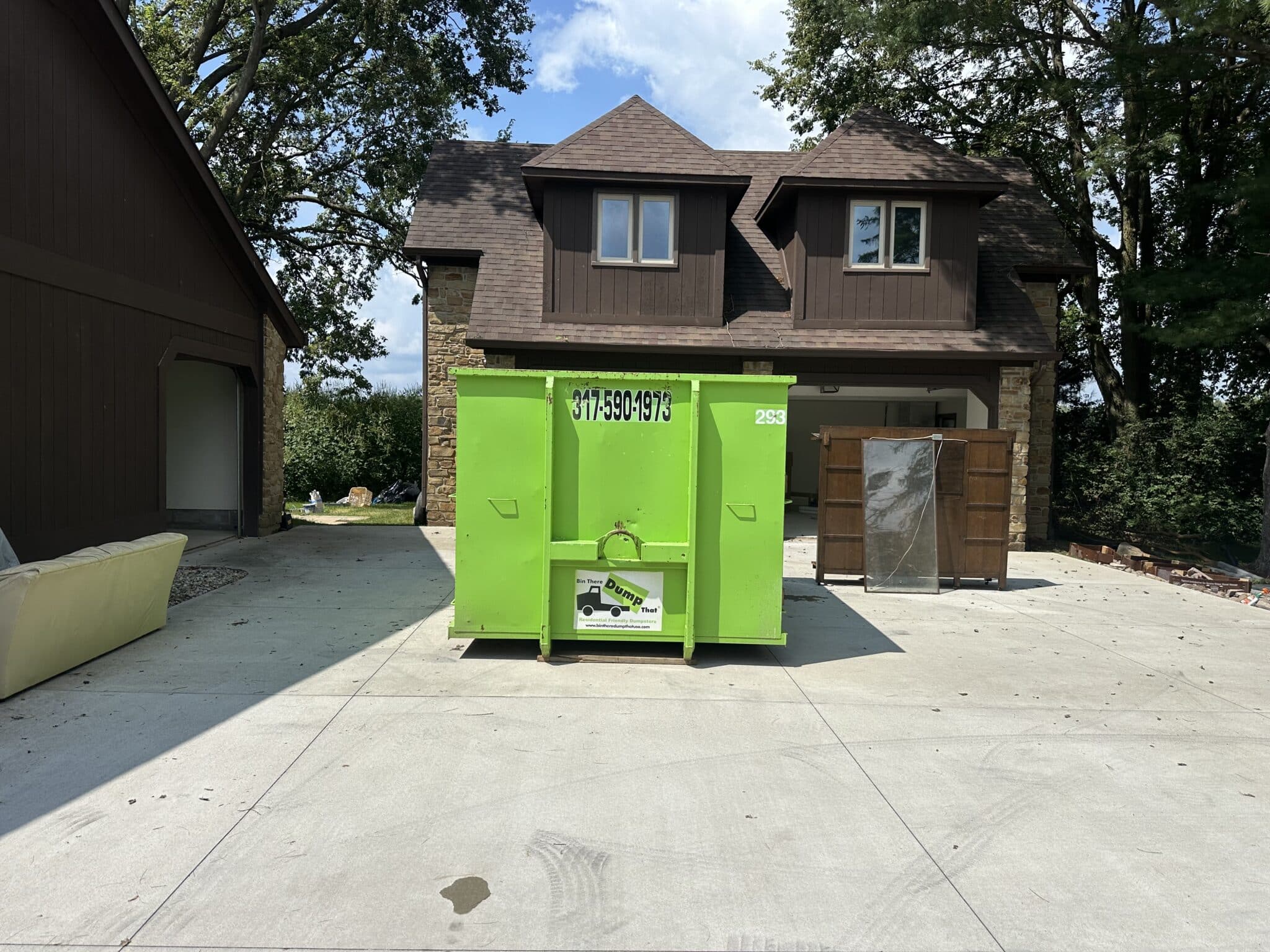 dumpster rental for house clean out in indianapolis