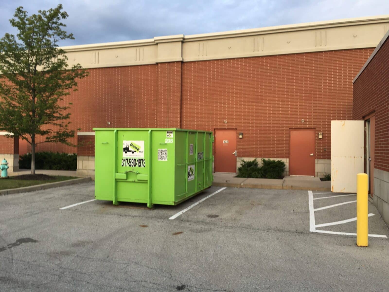 office cleanout dumpster rental services in noblesville, in